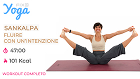 allenamento di yoga per predispone il corpo e la mente ad uno stato di profonda meditazione