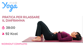 allenamento di Yoga per rilassare il diaframma
