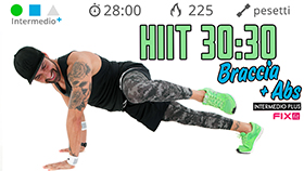 allenamento HIIT brucia grassi con pesetti