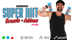 HIIT workout + pesetti e addominali