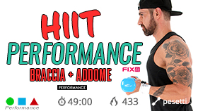 performance HIIT ad alta intensità con esercizi mirati
