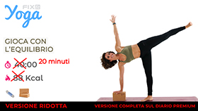 allenamento di Yoga versione ridotta, workout tagliato a 20 minuti