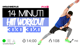 sessione HIIT veloce con tempi 30:30 e 30:20