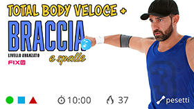 mini allenamento per braccia e spalle con cardio