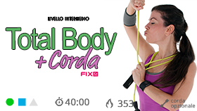 allenamento total body cardio con corda opzionale