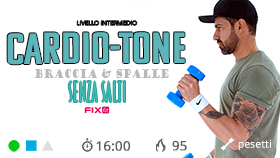 sessione mirata per tonificare le braccia e spalle con i pesetti