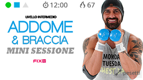 mini allenamento per rassodare braccia e spalle + abs