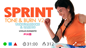 allenamento HIIT totalbody con sprint e combo veloce