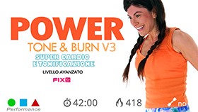 power tone & burn V3 ad alta intensità