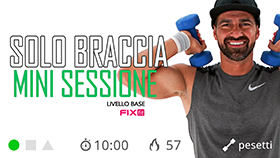 mini allenamento per rassodare braccia e spalle