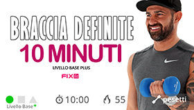 mini sessione di tonificazione braccia e spalle