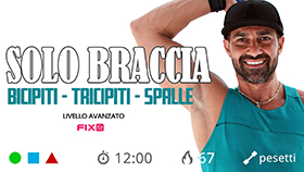 mini sessione solo braccia con pesetti