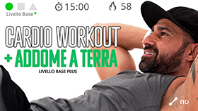 mini allenamento cardio + addominali e plank