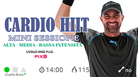 mini allenamento HIIT ad alta intensità