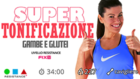 allenamento impegnativo di tonificazione gambe e glutei con cavigliere opzionali