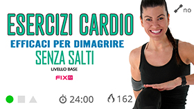 allenamento cardio a circuito senza salti