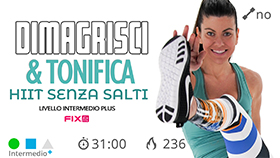 allenamento HIIT + cardio a ciircuito senza salti
