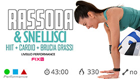 circuito performance HIIT con cardio senza salti