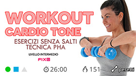 allenamento PHA con cardio senza salti