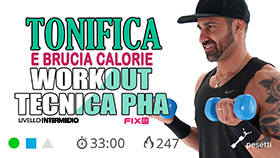 allenamento cardio PHA con pesetti