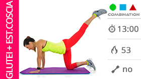 allenamento veloce e intenso per glutei ed esterno coscia