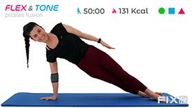 allenamento di pilates fusion impegnativo e completo con esercizi total body