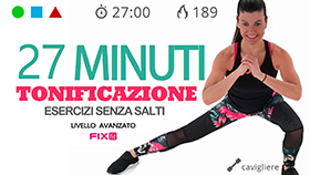 allenamento di tonificazione di gambe e glutei in interval training