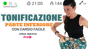 allenamento in interval training con focus gambe e glutei