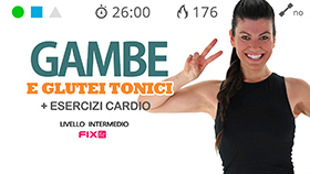allenamento per gambe e glutei in interval training