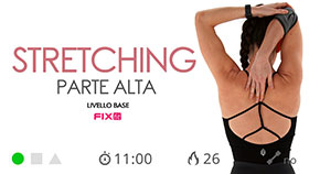 mini sessione di stretching per la parte alta
