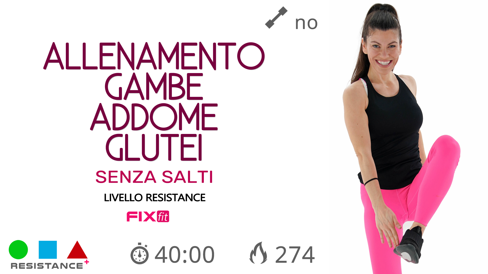 GAG Avanzato: Circuito di Tonificazione Per Gambe Addome Glutei Senza Salti